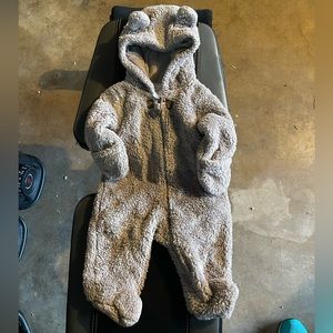 Carters Teddy Bear Fleece Onesie size 3 months
